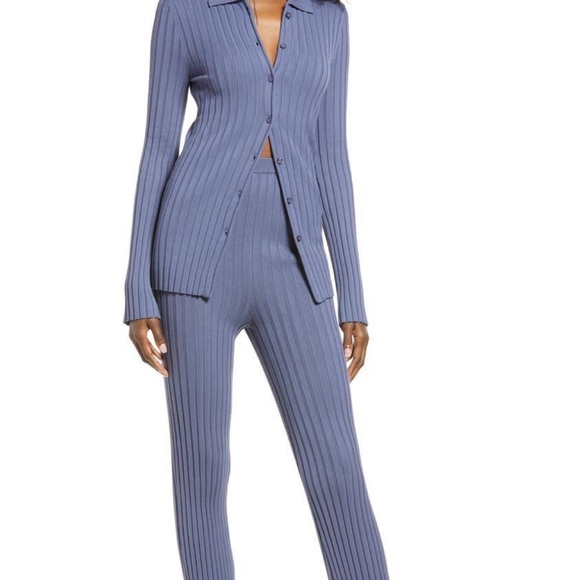 Open Edit Navy Knit Long Sleeve Set - Picture 2 of 6